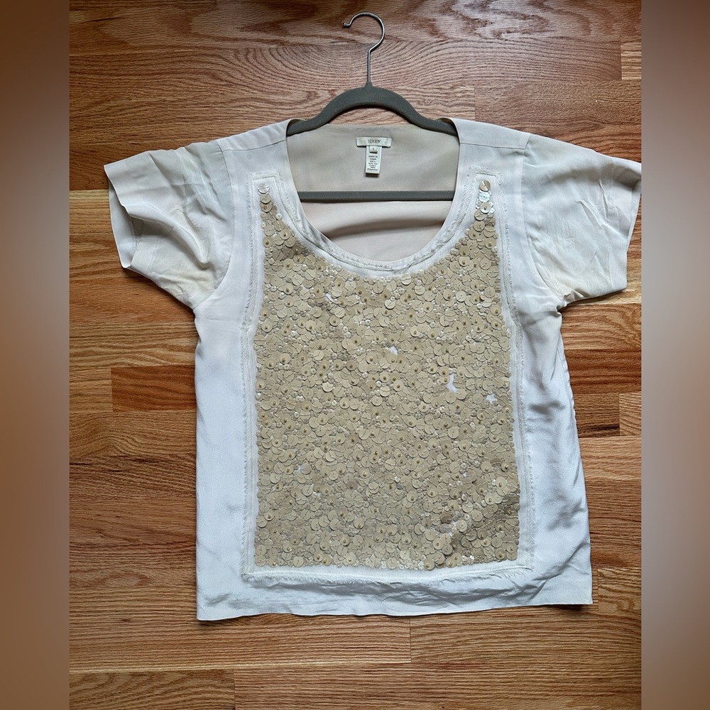 Jcrew Sequin Top